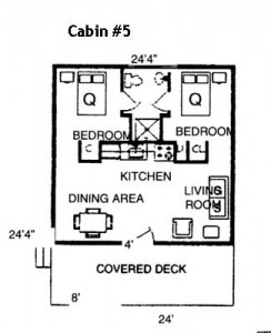 Hickory Hollow Resort Table Rock Lake Cabin 5 Floorplan