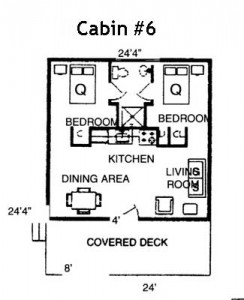 Hickory Hollow Resort Table Rock Lake Cabin 6 Floor Plan