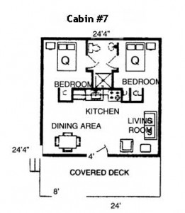 Hickory Hollow Resort Table Rock Lake Cabin 7 Floor Plan